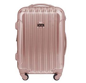 kensie Women's Alma Hardside Spinner Luggage, Rose Gold, Carry-On 20-Inch